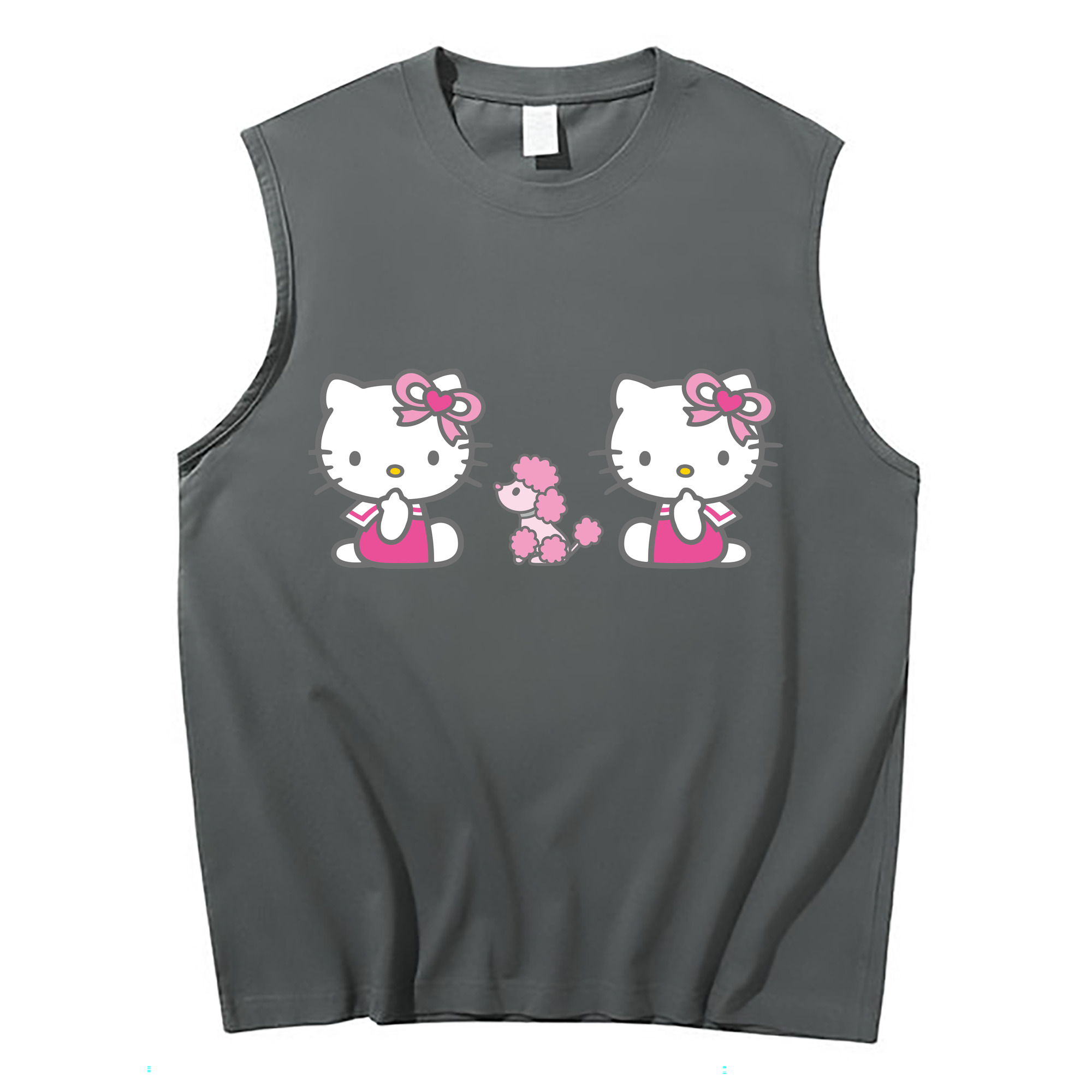 （画像用） Hello Kitty ハローキティ コットン100％タンクトップ（フロントプリント）